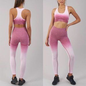 GYMSHARK Pink Ombre leggings